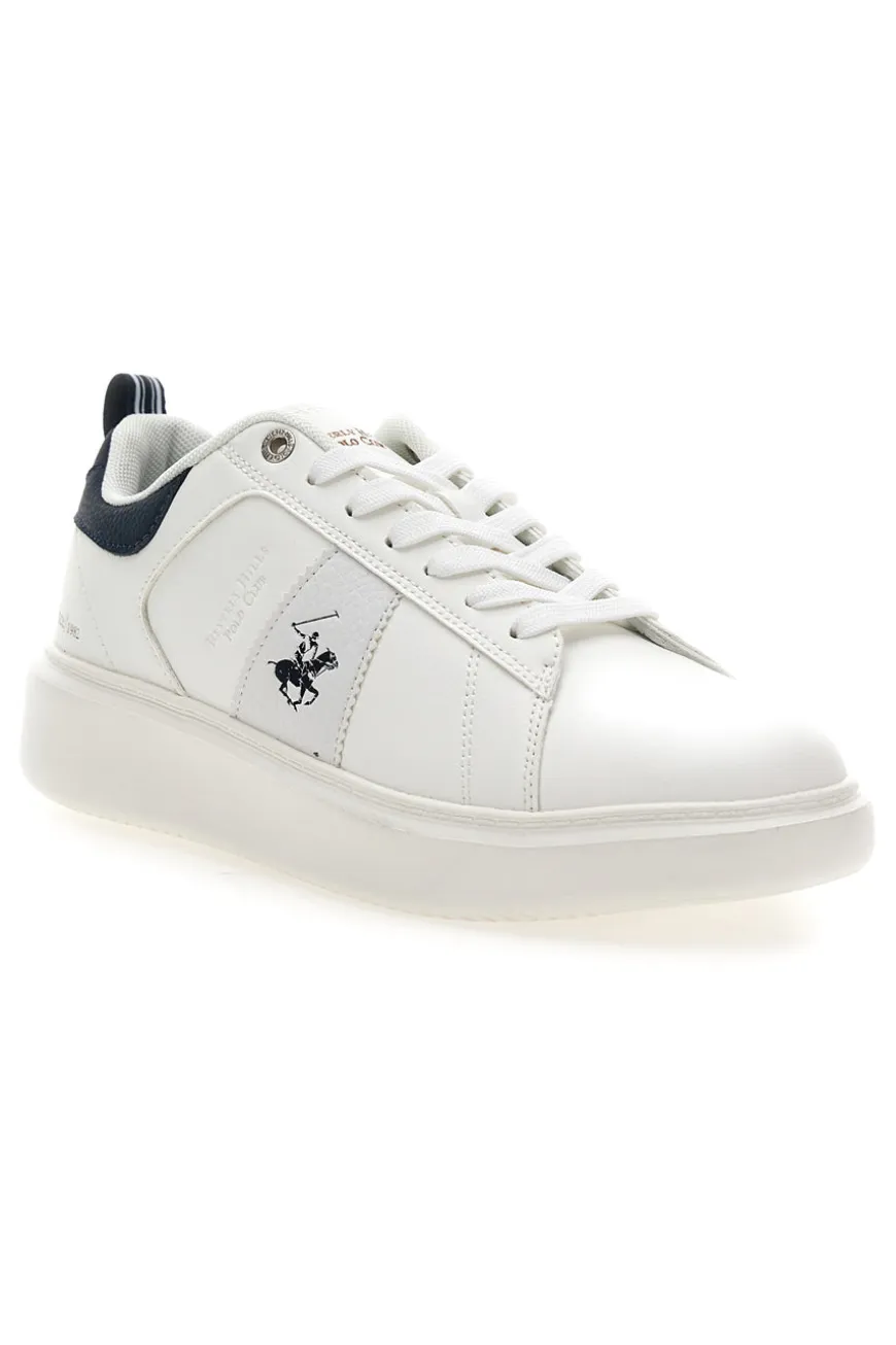Sneakers Bianco e Blu Beverly hills polo club BHM614400
