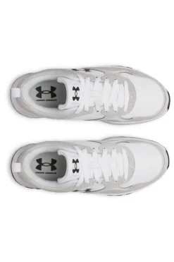 Sneakers bianco e grigio chiaro con dettagli a contrasto Under armour Mirage Sport