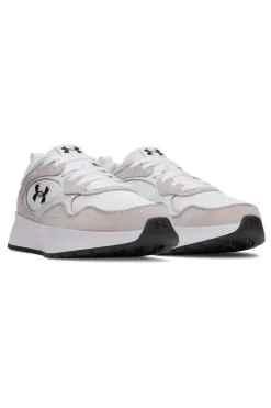 Sneakers bianco e grigio chiaro con logo laterale e suola rialzata Under armour W Mirage Sport