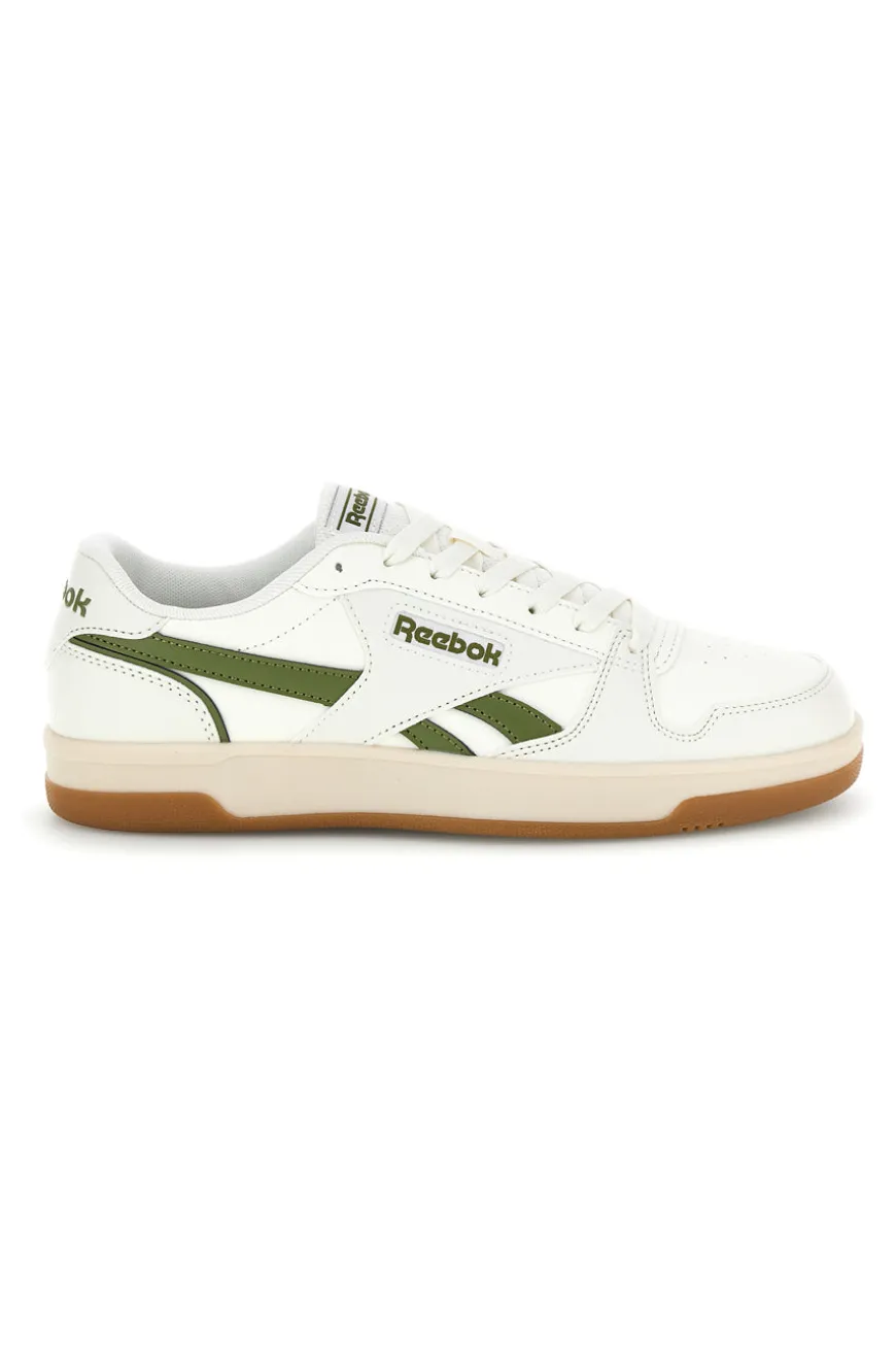 Sneakers bianco e verde rétro con suola in gomma Reebok Match Prime V2