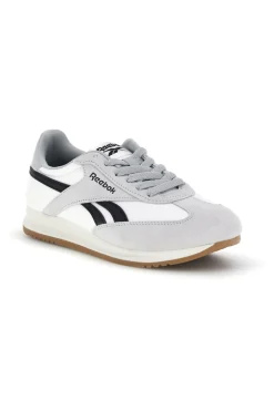 Sneakers bianco in tessuto con inserti grigio chiaro Reebok World 70