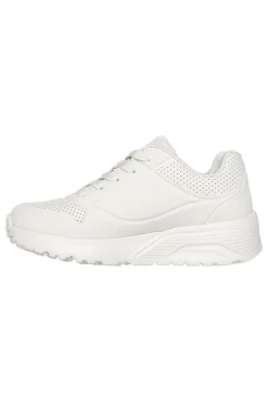 Sneakers bianco naturale con cuori metallici Skechers Uno Lite Metallic Love