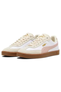 Sneakers bianco rosa in tessuto e pelle Puma Club II Era Cv