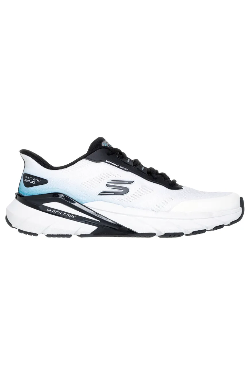 Sneakers bianco Slip Ins in mesh Skechers Skech Cage