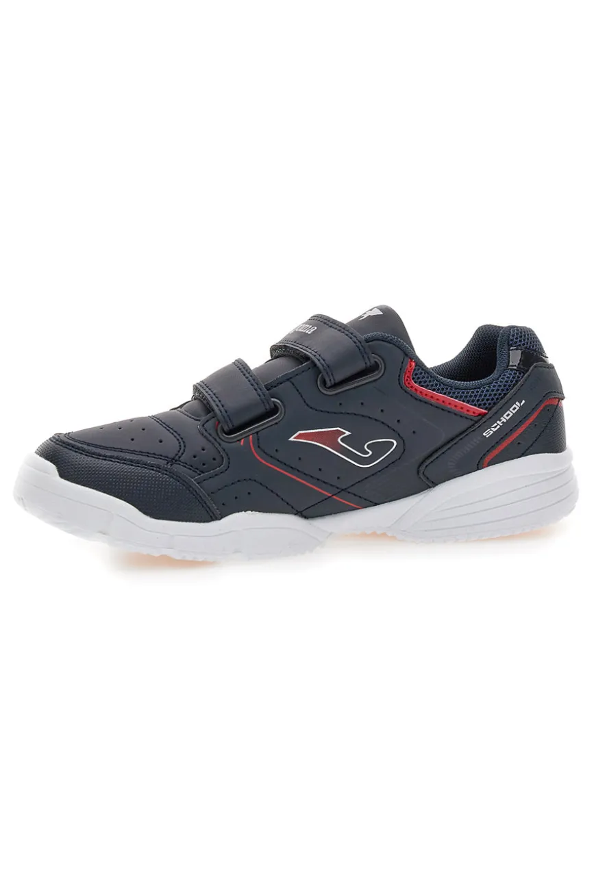 Sneakers blu con doppio strappo Joma Wschool Jr 2533