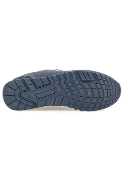 Sneakers blu con doppio strap in tessuto e materiale sintetico Tiglio 69103