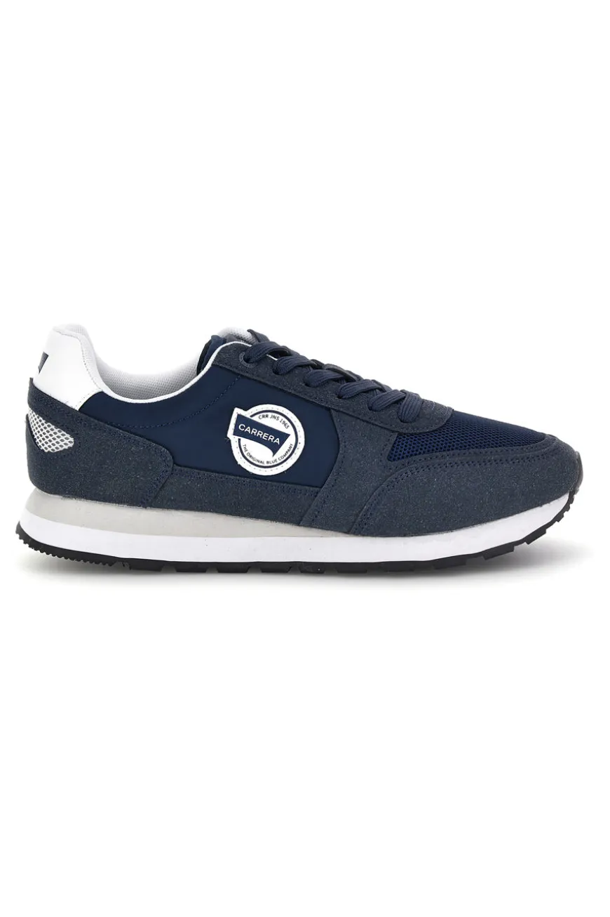 Sneakers blu con inserti a contrasto e lacci Carrera CAM12100M3737