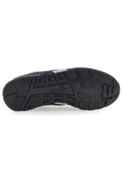 Sneakers blu con inserti grigi in tessuto tecnico Diadora N.92