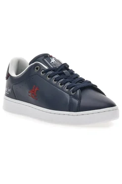 Sneakers Blu con Logo Laterale Rosso U.S. POLO CLUB EMPIRE LTX