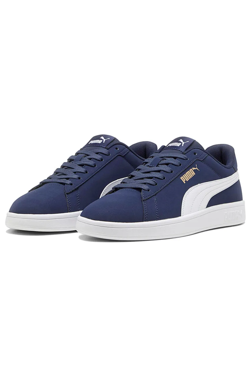 Sneakers blu con logo laterale Puma Smash 3.0 Buck
