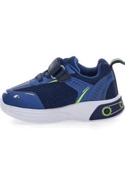 Sneakers blu con luci a LED e dettagli grafici M-Kids MG251551