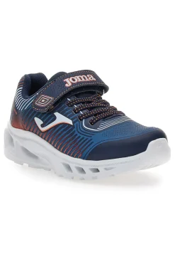 Sneakers blu con luci e chiusura a strappo Joma Aquiles JR 2503