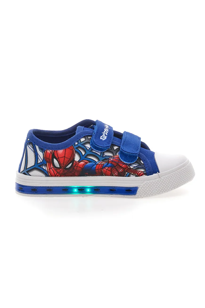 Sneakers Blu con Luci e Punta in Gomma Bianca SPIDERMAN R1310509T