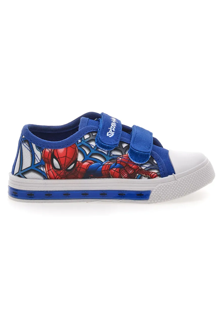 Sneakers Blu con Luci e Punta in Gomma Bianca SPIDERMAN R1310509T