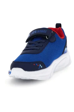 Sneakers blu con strappi e luci Mkids MJ6040