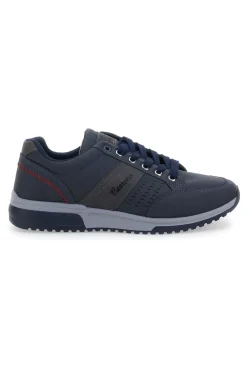 Sneakers blu con tomaia liscia CARRERA 45901