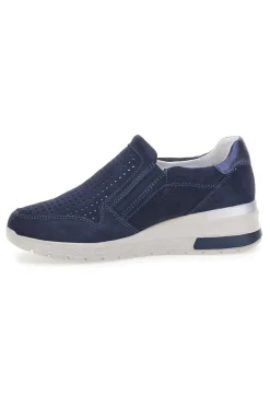 Sneakers Blu Con Zip Mio Tempo 19832