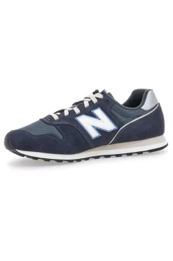 Sneakers Blu Eclissi Con Inserti In Vera Pelle New Balance 373