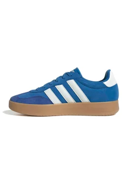 Sneakers blu in pelle con suola gum Adidas Barreda
