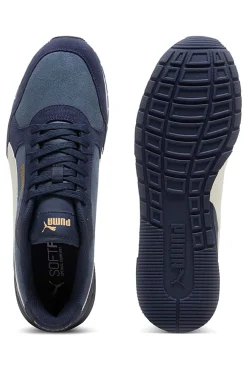 Sneakers blu inserti in pelle a contrasto Puma ST Runner V4 SD