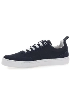 Sneakers blu in tela con suola bianca Gas 514005