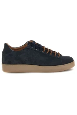 Sneakers blu in vera pelle Ptr 7250
