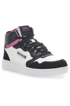 Sneakers British Knights Noors Mid Nere-Bianche