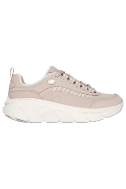 Sneakers Cipria con Dettagli Glitter SKECHERS D'LUX WALKER 2.0 GOLDEN STEP