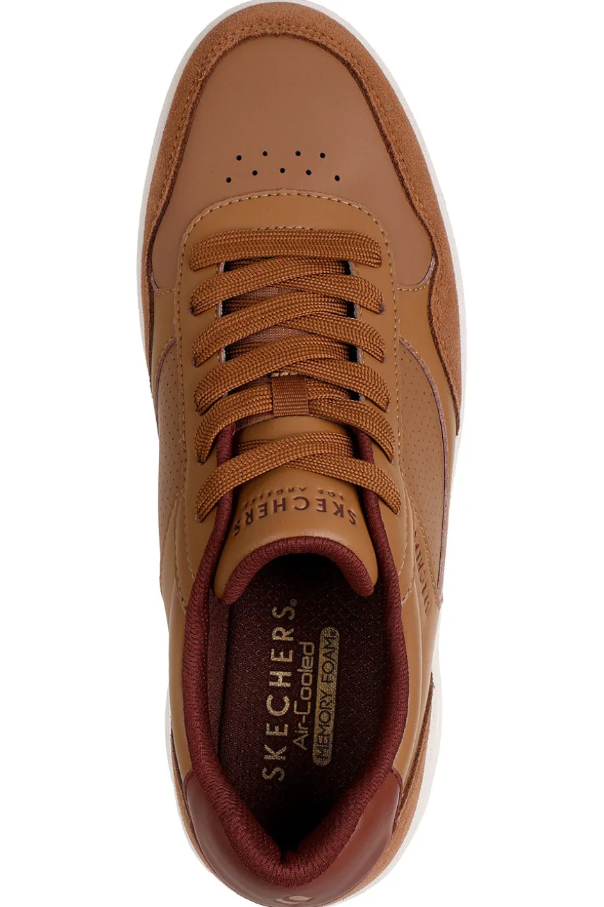 Sneakers color cuoio con soletta Air-Cooled Skechers UNO CTL OUT OF SIGHT
