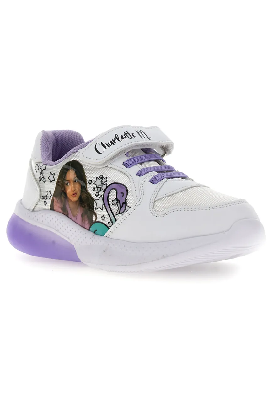 Sneakers Con Luci Charlotte 5920 Bianche