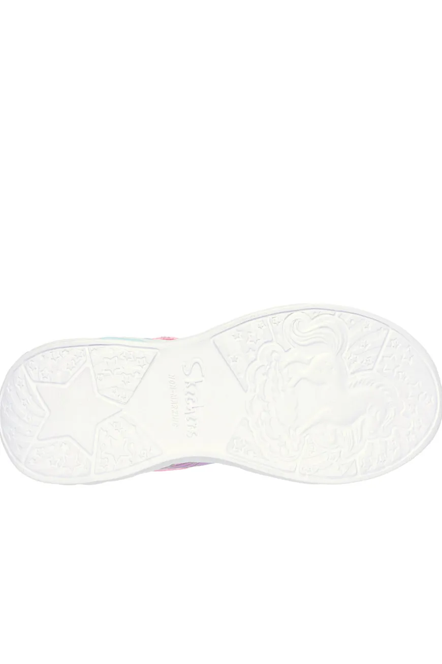 Sneakers con Luci Rosa da Bimbi Skechers Unicorn Dreams-Wishful Magic