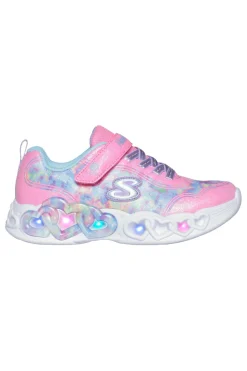 Sneakers con Luci Rosa da Bimbi Skechers Infinite Heart Light-Color Lovin