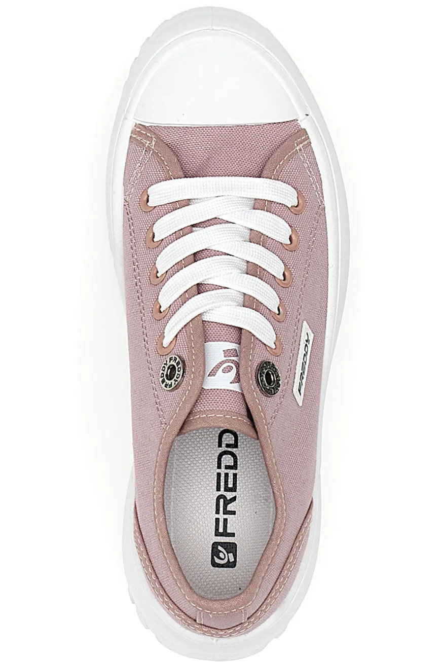 Sneakers con Suola Chunky Rosa Freddy 7601