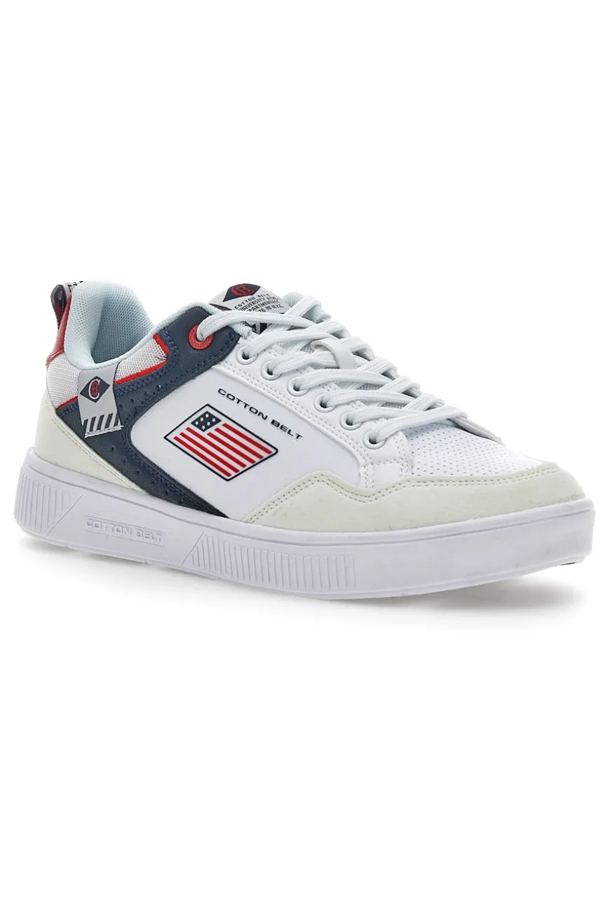 Sneakers Cotton Belt Jazz Bianche