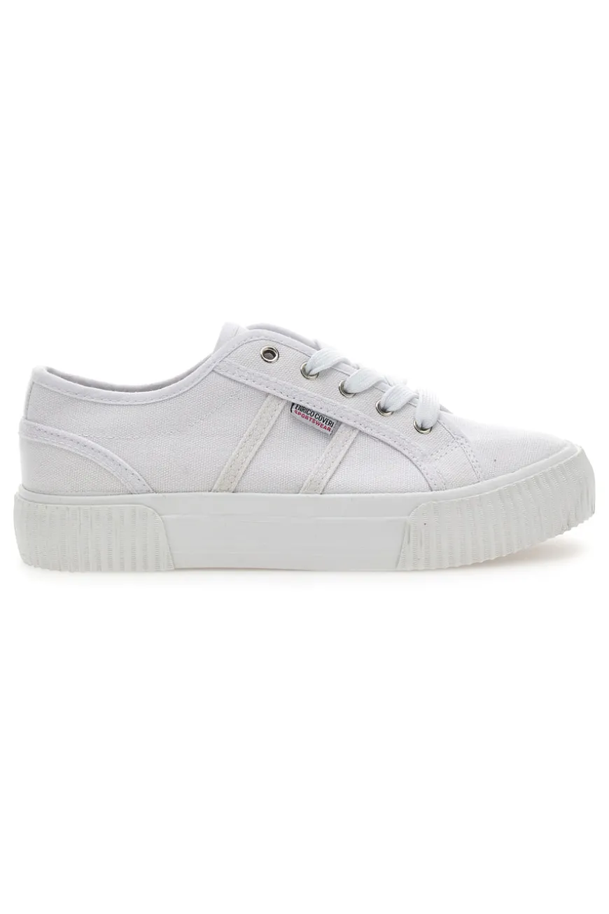 Sneakers Coveri California Canvas Bianche