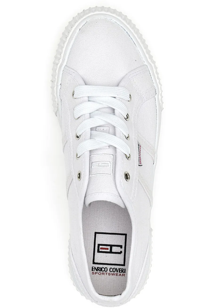 Sneakers Coveri California Canvas Bianche