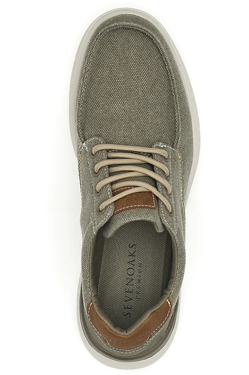 Sneakers da uomo beige in tessuto Sevenoaks YH25096