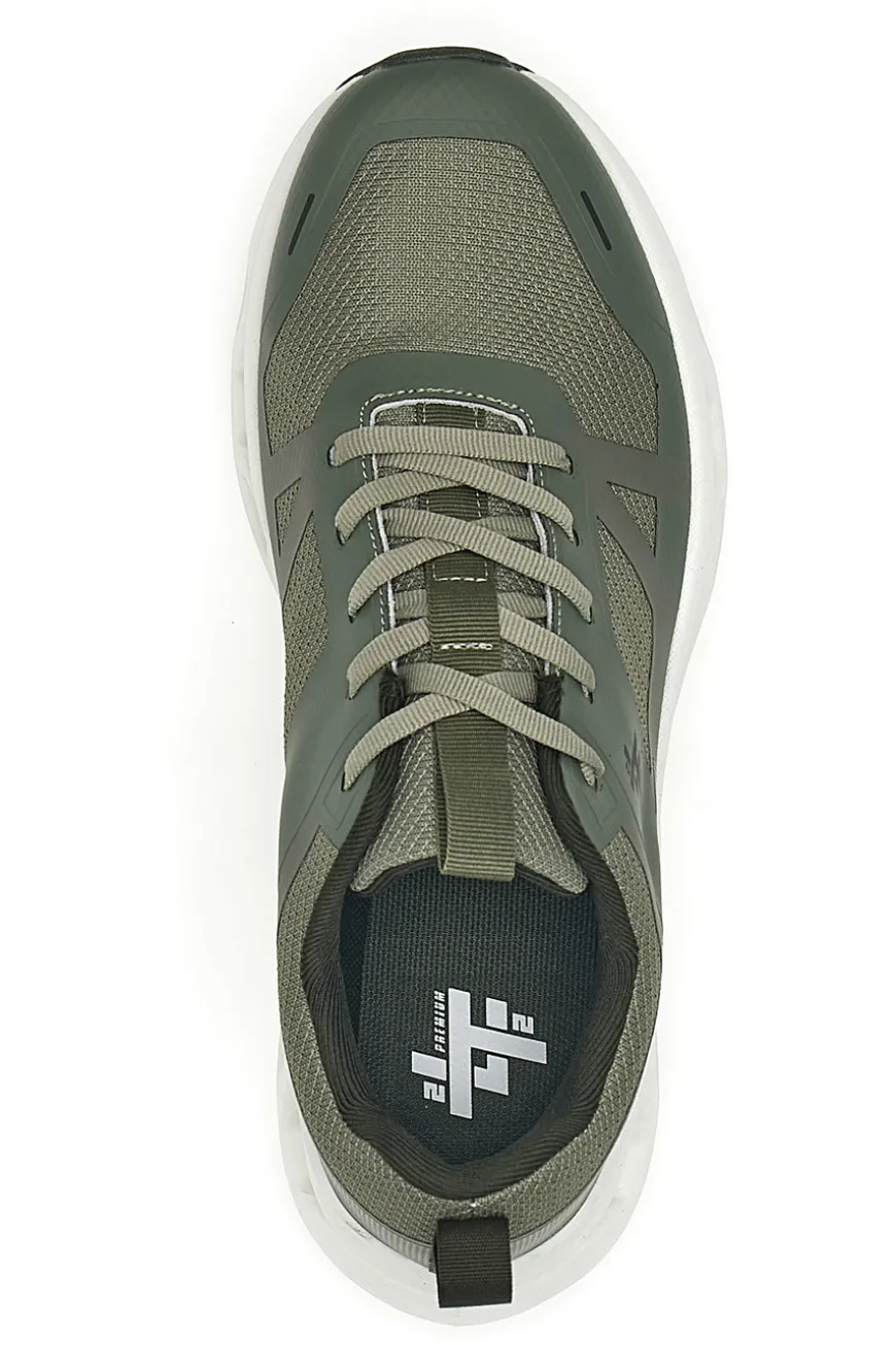 Sneakers da uomo verde stringate 2T2L YH25230