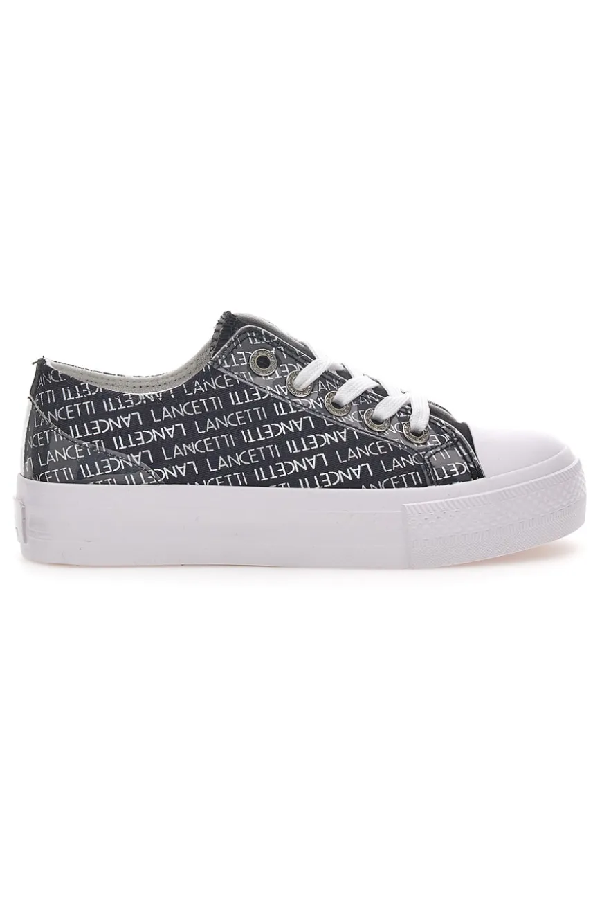 Sneakers Flatform Lancetti 122 Nero