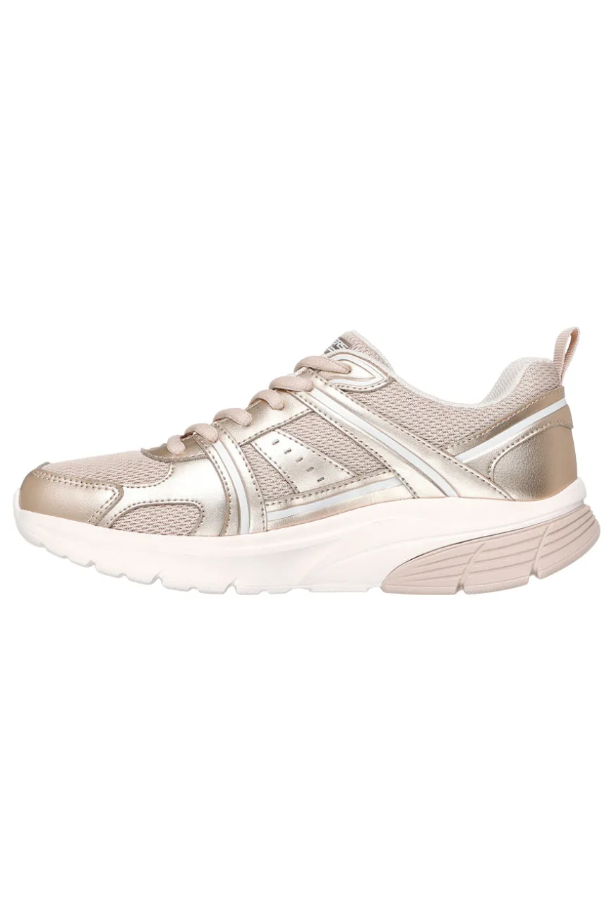 Sneakers gold con inserti in mesh Skechers Bobs Vamos