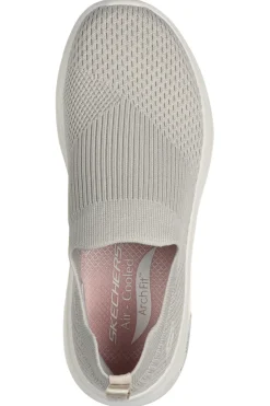 Sneakers Grigia Slip On da Donna Skechers Go Walk Arch Fit 2.0