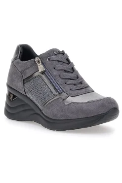 Sneakers grigie con Lacci e Platform INBLU IN402025