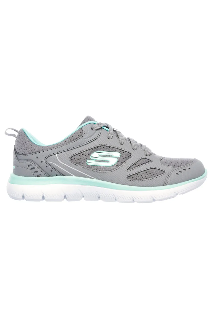 Sneakers Grigie Con Memory Foam SKECHERS Summits - Suited