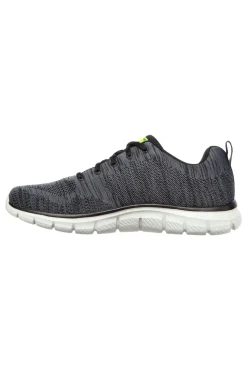 Sneakers Grigie Con Memory Foam Skeachers Track Front Runner