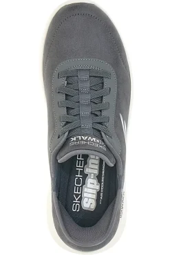Sneakers Grigie Con Slip-Ins Skechers Go Walk Flex Smooth Motion