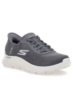 Sneakers Grigie Con Slip-Ins Skechers Go Walk Flex Smooth Motion
