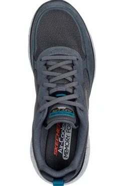 Sneakers grigie con tomaia in vera pelle e suola Flex-Lite Skechers Flex Advantage 5.0