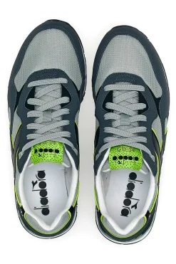 Sneakers Grigie con Tomaia in Pelle DIADORA N.92