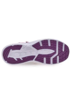 Sneakers grigie e fucsia con strappo e lacci elastici Diadora Snipe 3 JR