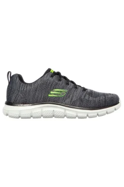 Sneakers Grigie e Lime Con Memory Foam Skechers Track Bucolo